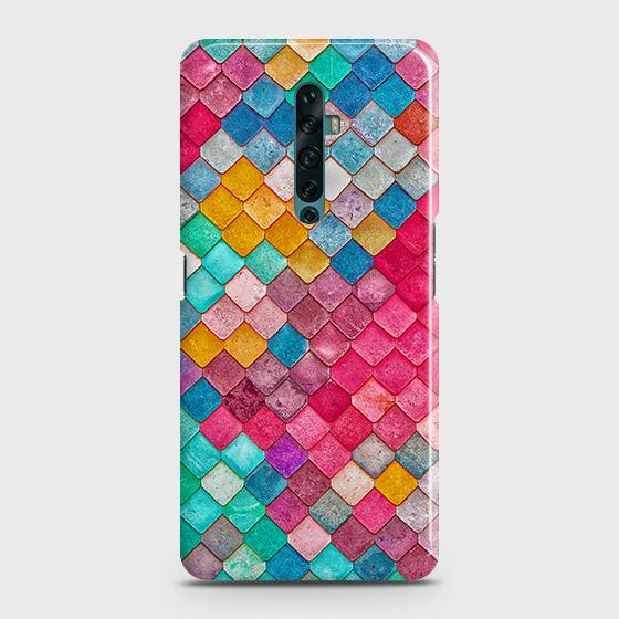 Oppo Reno 2F Cover - Chic Colorful Mermaid Printed Hard Case with Life Time Colors Guarantee (1)