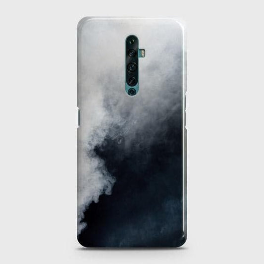 Oppo Reno 2F Cover - Matte Finish - Trendy Misty White and Black Marble Printed Hard Case with Life Time Colors Guarantee