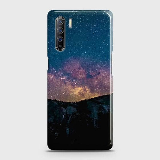 Oppo Reno 3 Cover - Matte Finish - Embrace Dark Galaxy  Trendy Printed Hard Case with Life Time Colors Guarantee