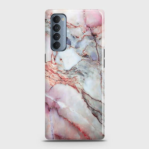 Oppo Reno 4 Pro 4G Cover - Violet Sky Marble Trendy Printed Hard Case with Life Time Colors Guarantee