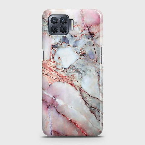 Oppo F17 Pro Cover - Violet Sky Marble Trendy Printed Hard Case with Life Time Colors Guarantee (Fast Delivery)