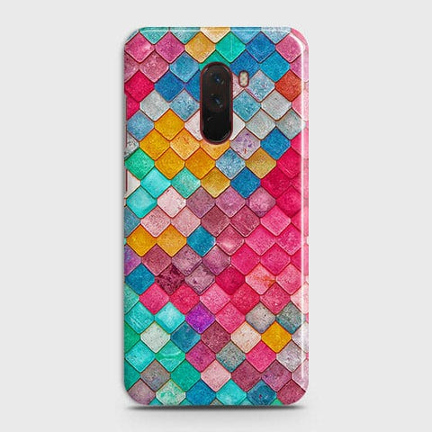 Xiaomi Pocophone F1 Cover - Chic Colorful Mermaid Printed Hard Case with Life Time Colors Guarantee