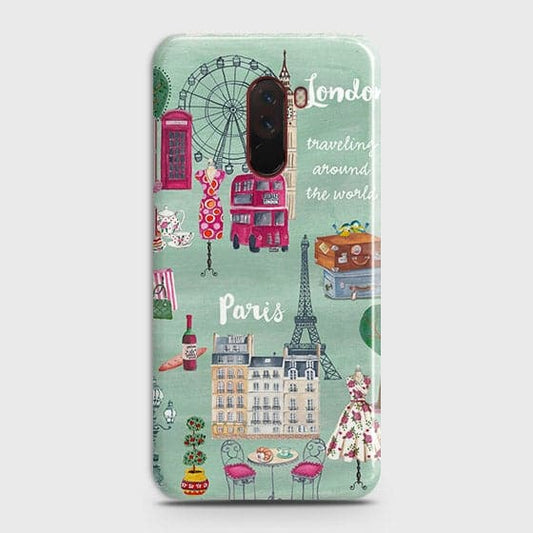 Xiaomi Pocophone F1 Cover - Matte Finish - London, Paris, New York ModernPrinted Hard Case with Life Time Colors Guarantee