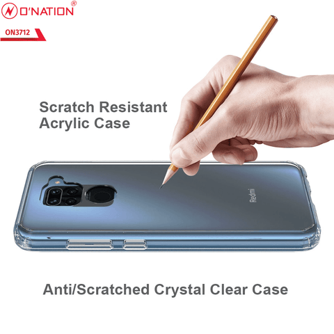 Xiaomi Redmi 10X 4G Cover  - ONation Crystal Series - Premium Quality Clear Case No Yellowing Back With Smart Shockproof Cushions