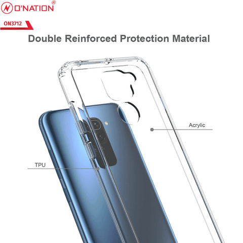 Xiaomi Redmi 10X 4G Cover  - ONation Crystal Series - Premium Quality Clear Case No Yellowing Back With Smart Shockproof Cushions