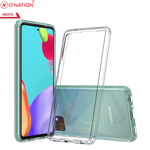 Samsung Galaxy A52s 5G Cover  - ONation Crystal Series - Premium Quality Clear Case No Yellowing Back With Smart Shockproof Cushions