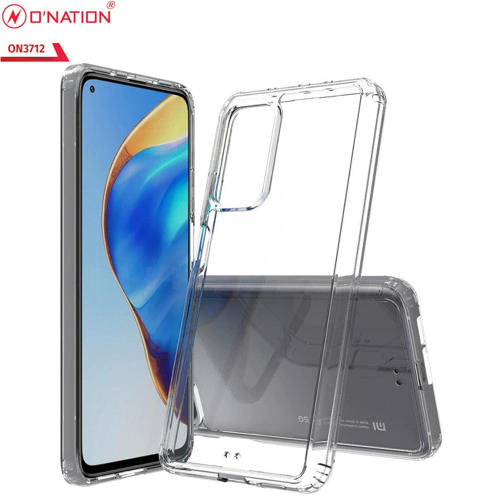 Xiaomi Mi 10T Pro Cover  - ONation Crystal Series - Premium Quality Clear Case No Yellowing Back With Smart Shockproof Cushions