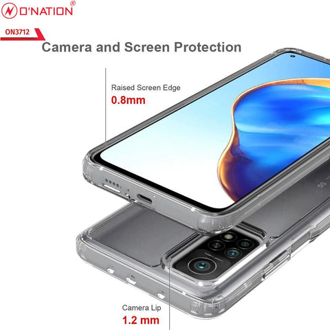 Xiaomi Mi 10T Pro Cover  - ONation Crystal Series - Premium Quality Clear Case No Yellowing Back With Smart Shockproof Cushions