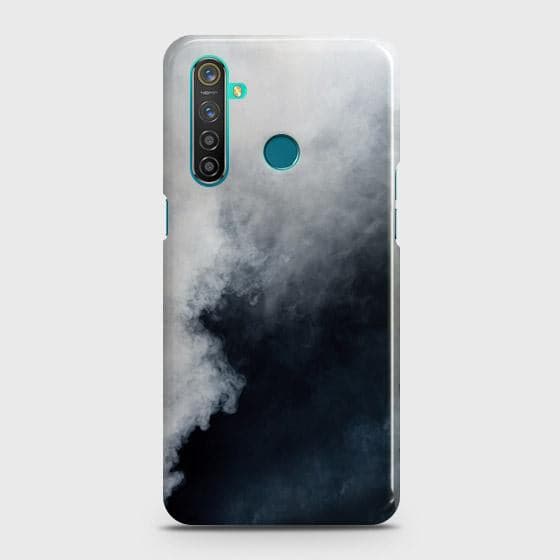 Realme 6i Cover - Matte Finish - Trendy Misty White and Black Marble Printed Hard Case with Life Time Colors Guarantee b45