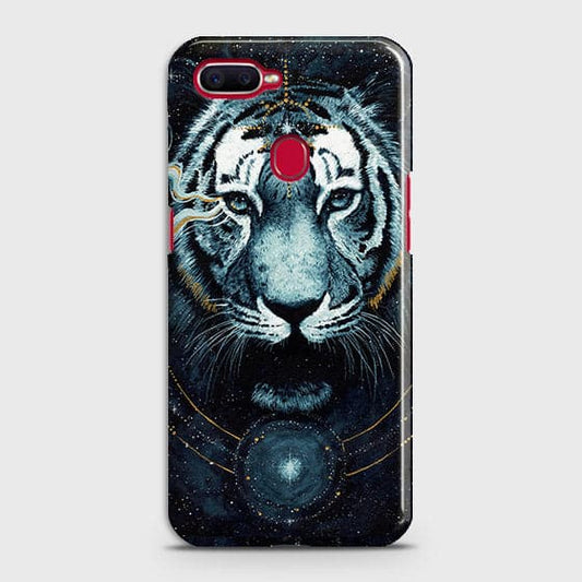 Realme 2 Cover - Vintage Galaxy Tiger Printed Hard Case with Life Time Colors Guarantee