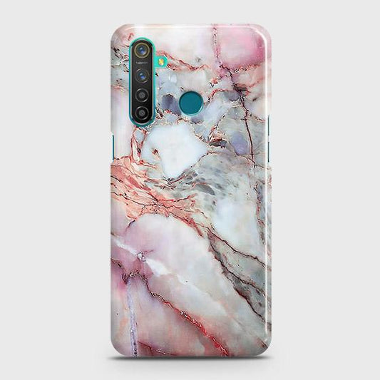 Realme 5 Cover - Violet Sky Marble Trendy Printed Hard Case with Life Time Colors Guarantee