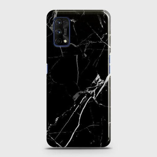 Realme 7 Pro Cover - Black Modern Classic Marble Printed Hard Case with Life Time Colors Guarantee