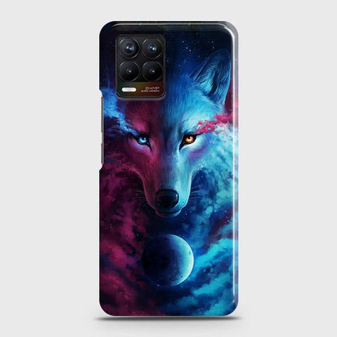 Realme 8 Cover - Infinity Wolf Trendy Printed Hard Case with Life Time Colors Guarantee