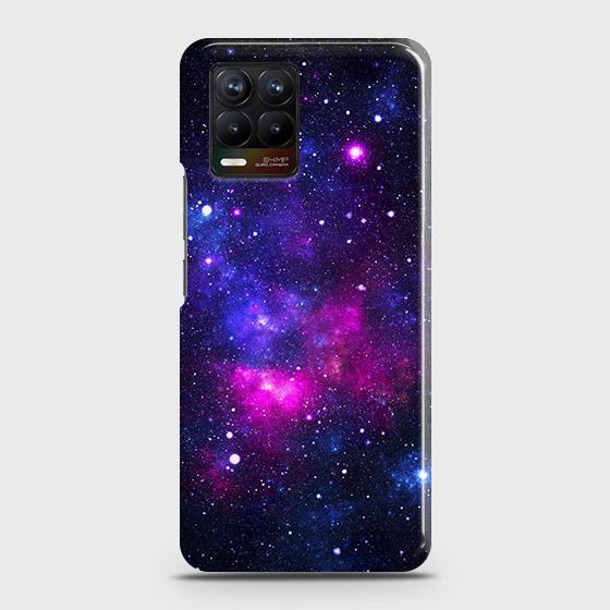 Realme 8 Cover - Dark Galaxy Stars Modern Printed Hard Case with Life Time Colors Guarantee