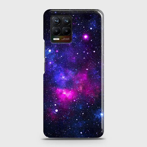 Realme 8 Cover - Dark Galaxy Stars Modern Printed Hard Case with Life Time Colors Guarantee