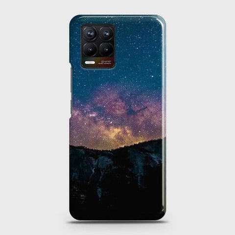 Realme 8 Cover - Matte Finish - Embrace Dark Galaxy  Trendy Printed Hard Case with Life Time Colors Guarantee