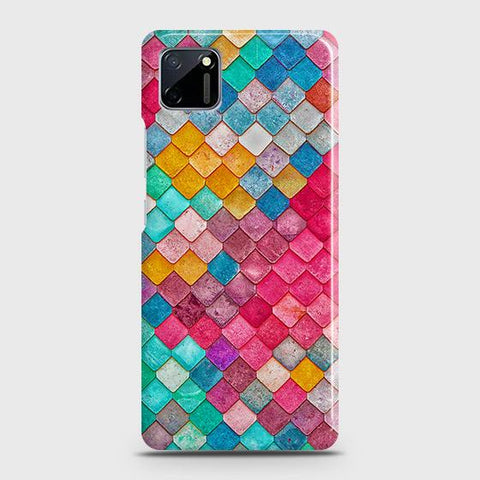 Realme C11 Cover - Chic Colorful Mermaid Printed Hard Case with Life Time Colors Guarantee