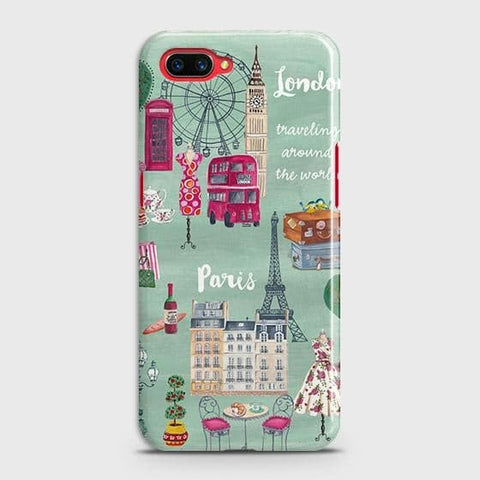 Realme C1 Cover - Matte Finish - London, Paris, New York ModernPrinted Hard Case with Life Time Colors Guarantee