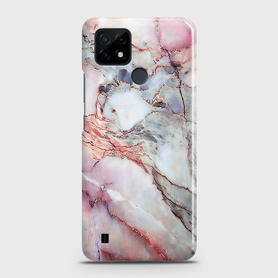 Realme C21 Cover - Violet Sky Marble Trendy Printed Hard Case with Life Time Colors Guarantee