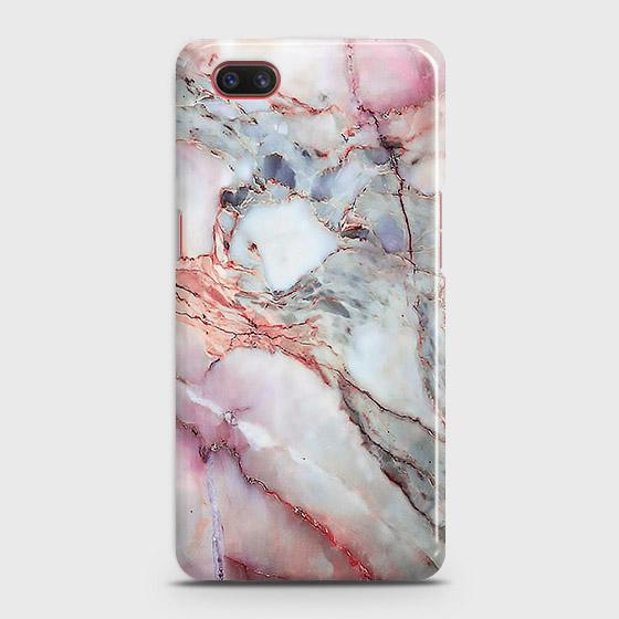 Realme C2 with out flash light hole Cover - Violet Sky Marble Trendy Printed Hard Case with Life Time Colors Guarantee