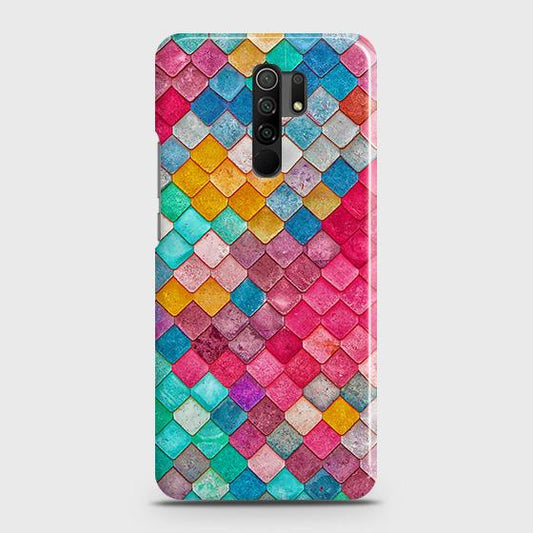 Xiaomi Redmi 9 Prime Cover - Matte Finish - Dark Rose Vintage Flowers Printed Hard Case with Life Time Colors Guarantee