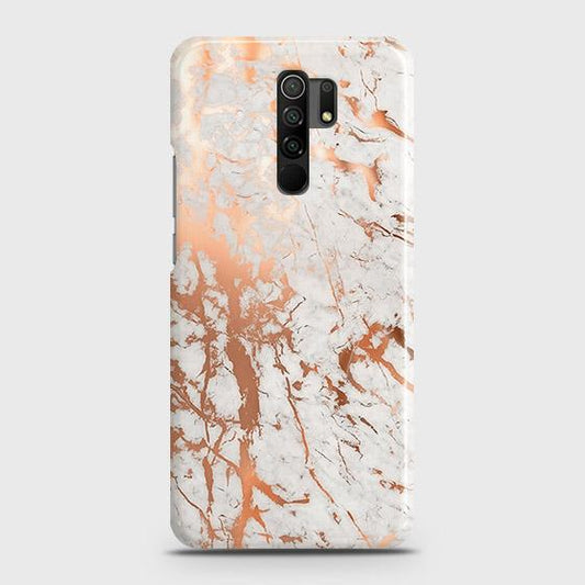 Xiaomi Redmi 9 Prime Cover - Matte Finish - Dark Rose Vintage Flowers Printed Hard Case with Life Time Colors Guarantee