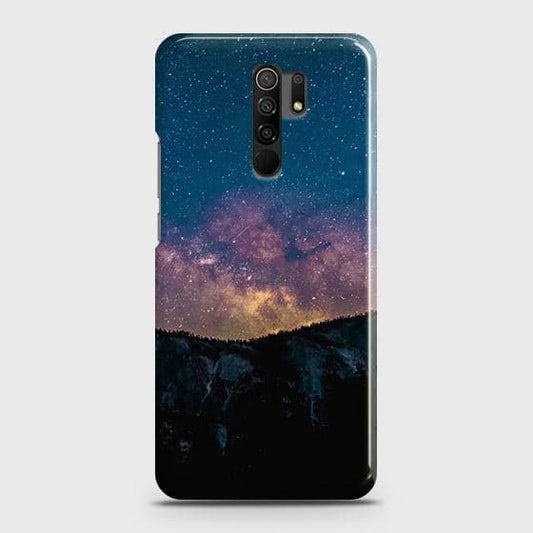 Xiaomi Redmi 9 Prime Cover - Matte Finish - Dark Rose Vintage Flowers Printed Hard Case with Life Time Colors Guarantee