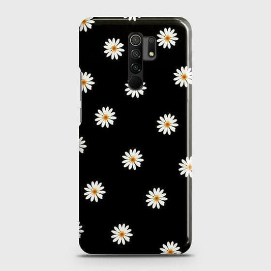 Xiaomi Redmi 9 Prime Cover - Matte Finish - Dark Rose Vintage Flowers Printed Hard Case with Life Time Colors Guarantee