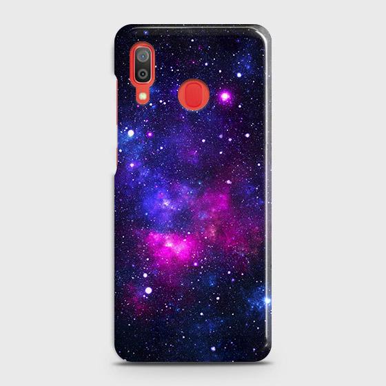 SAMSUNG GALAXY A20 Cover - Dark Galaxy Stars Modern Printed Hard Case with Life Time Colors Guarantee