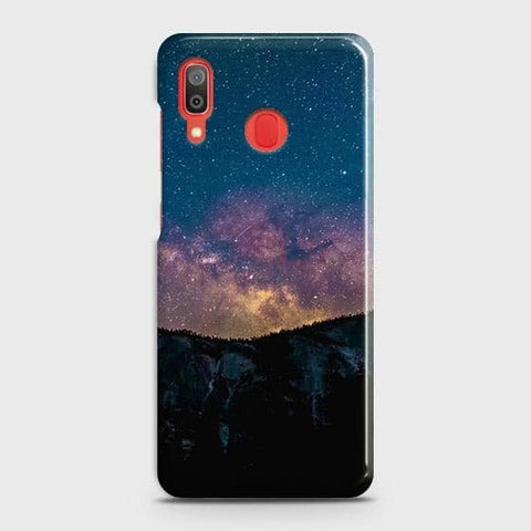 SAMSUNG GALAXY A20 Cover - Matte Finish - Embrace Dark Galaxy  Trendy Printed Hard Case with Life Time Colors Guarantee