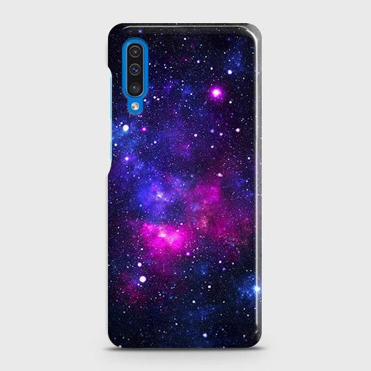 SAMSUNG GALAXY A50 Cover - Dark Galaxy Stars Modern Printed Hard Case with Life Time Colors Guarantee