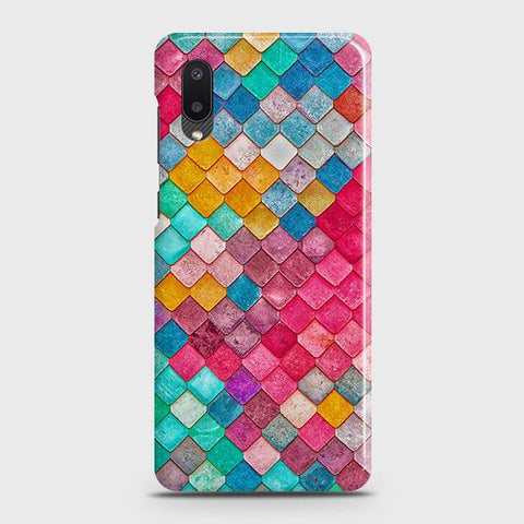 Samsung Galaxy A02 Cover - Chic Colorful Mermaid Printed Hard Case with Life Time Colors Guarantee