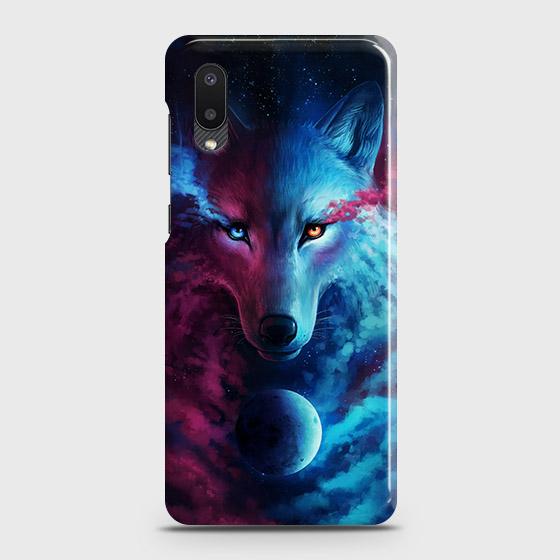 Samsung Galaxy A02 Cover - Infinity Wolf Trendy Printed Hard Case with Life Time Colors Guarantee