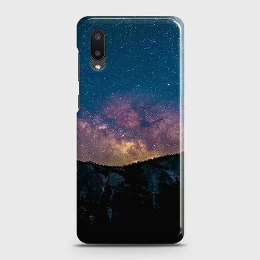 Samsung Galaxy A02 Cover - Matte Finish - Embrace Dark Galaxy  Trendy Printed Hard Case with Life Time Colors Guarantee