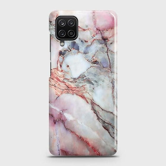 Samsung Galaxy A12 Cover - Violet Sky Marble Trendy Printed Hard Case with Life Time Colors Guarantee (Fast Delivery)