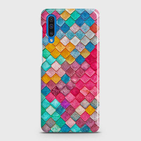 Samsung Galaxy A30s Cover - Chic Colorful Mermaid Printed Hard Case with Life Time Colors Guarantee