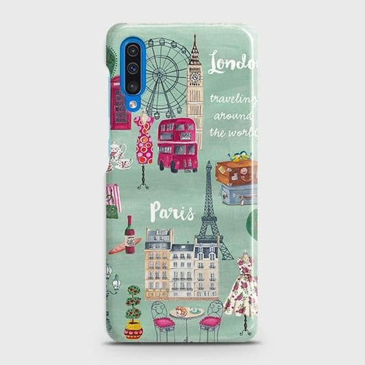 Samsung Galaxy A30s Cover - Matte Finish - London, Paris, New York ModernPrinted Hard Case with Life Time Colors Guarantee