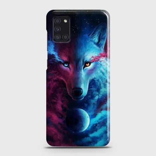 Samsung Galaxy A31 Cover - Infinity Wolf Trendy Printed Hard Case with Life Time Colors Guarantee