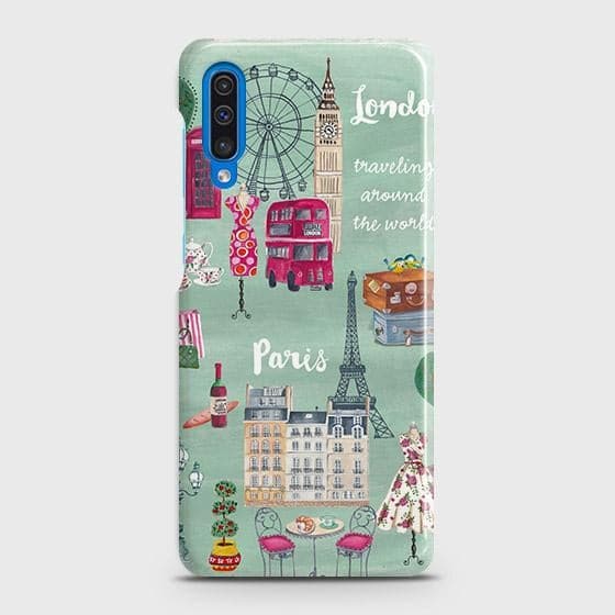 Samsung Galaxy A50s Cover - Matte Finish - London, Paris, New York ModernPrinted Hard Case with Life Time Colors Guarantee