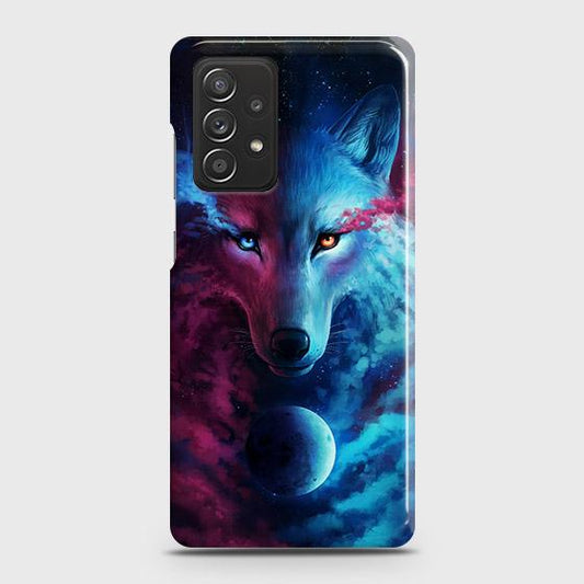 Samsung Galaxy A52 Cover - Infinity Wolf Trendy Printed Hard Case with Life Time Colors Guarantee