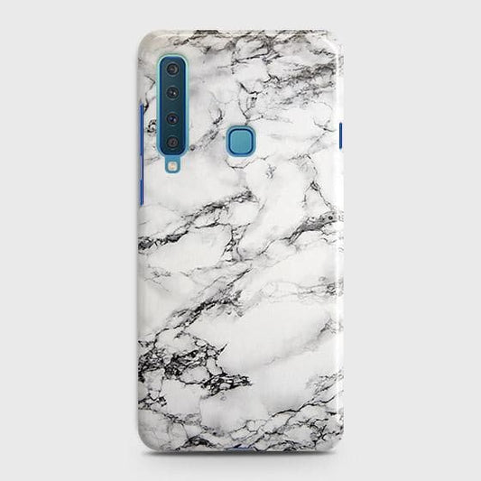 Samsung Galaxy A9s Cover - Matte Finish - Trendy Mysterious White Marble Printed Hard Case with Life Time Colors Guarantee