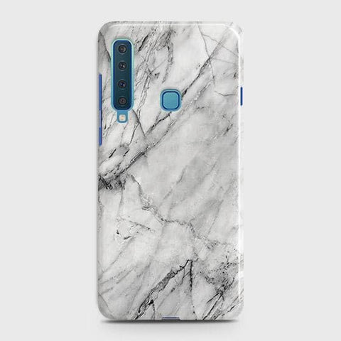 Samsung Galaxy A9s Cover - Matte Finish - Trendy White Marble Printed Hard Case with Life Time Colors Guarantee