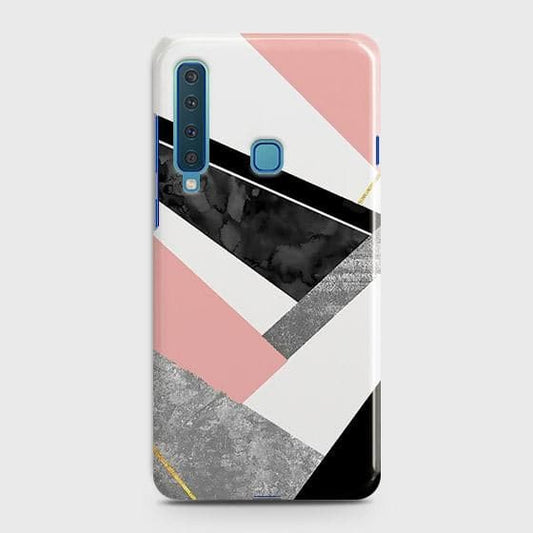 Samsung Galaxy A9s Cover - Matte Finish - Geometric Luxe Marble Trendy Printed Hard Case with Life Time Colors Guarantee