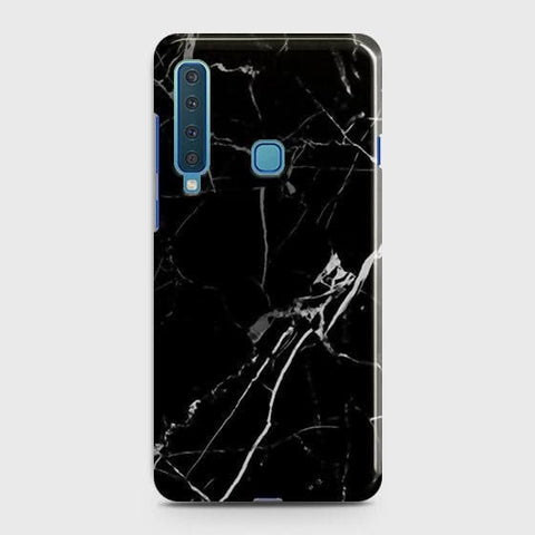 Samsung Galaxy A9s Cover - Black Modern Classic Marble Printed Hard Case with Life Time Colors Guarantee