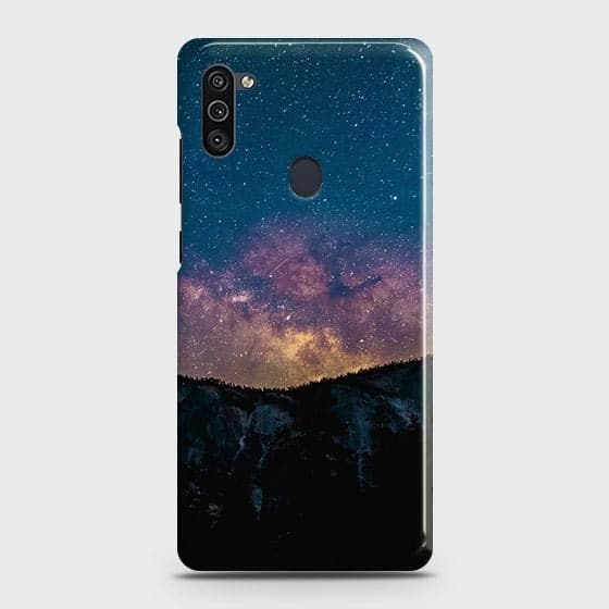 Samsung Galaxy M11 Cover - Matte Finish - Embrace Dark Galaxy  Trendy Printed Hard Case with Life Time Colors Guarantee