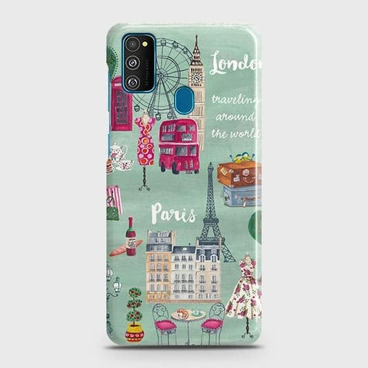 Samsung Galaxy M30s Cover - Matte Finish - London, Paris, New York ModernPrinted Hard Case with Life Time Colors Guarantee