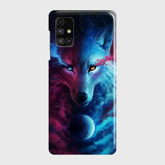 Samsung Galaxy M51 Cover - Infinity Wolf Trendy Printed Hard Case with Life Time Colors Guarantee