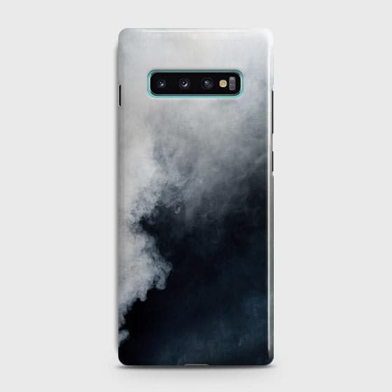 Samsung Galaxy S10 Cover - Matte Finish - Trendy Misty White and Black Marble Printed Hard Case with Life Time Colors Guarantee