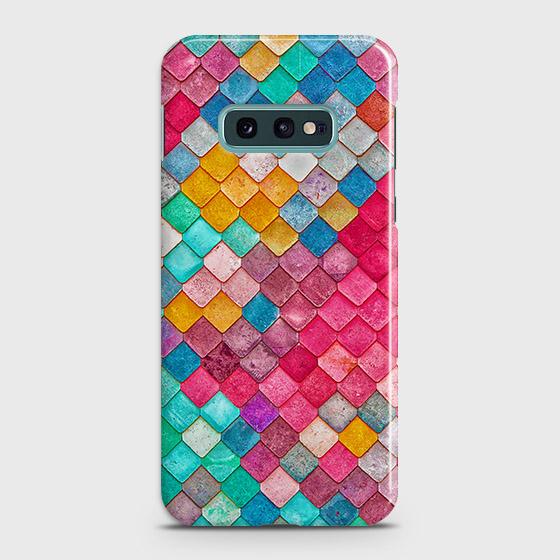 Samsung Galaxy S10e Cover - Chic Colorful Mermaid Printed Hard Case with Life Time Colors Guarantee