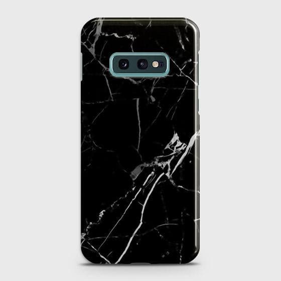 Samsung Galaxy S10e Cover - Black Modern Classic Marble Printed Hard Case with Life Time Colors Guarantee(1)